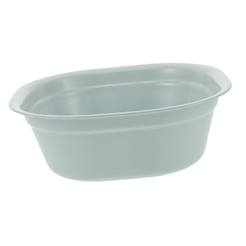 Veemoon Lavabo Cuadrado Grande de Plástico Grueso Multifuncional para Cocina Lavado de Ropa y Baño Cuenco Resistente y Ligero para Uso Doméstico Diseño Moderno y Elegante Azul