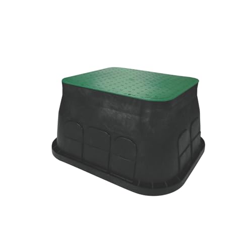 Arqueta rectangular 40 x 50 cm para riego de jardín caja ligera apilable de polipropileno 2