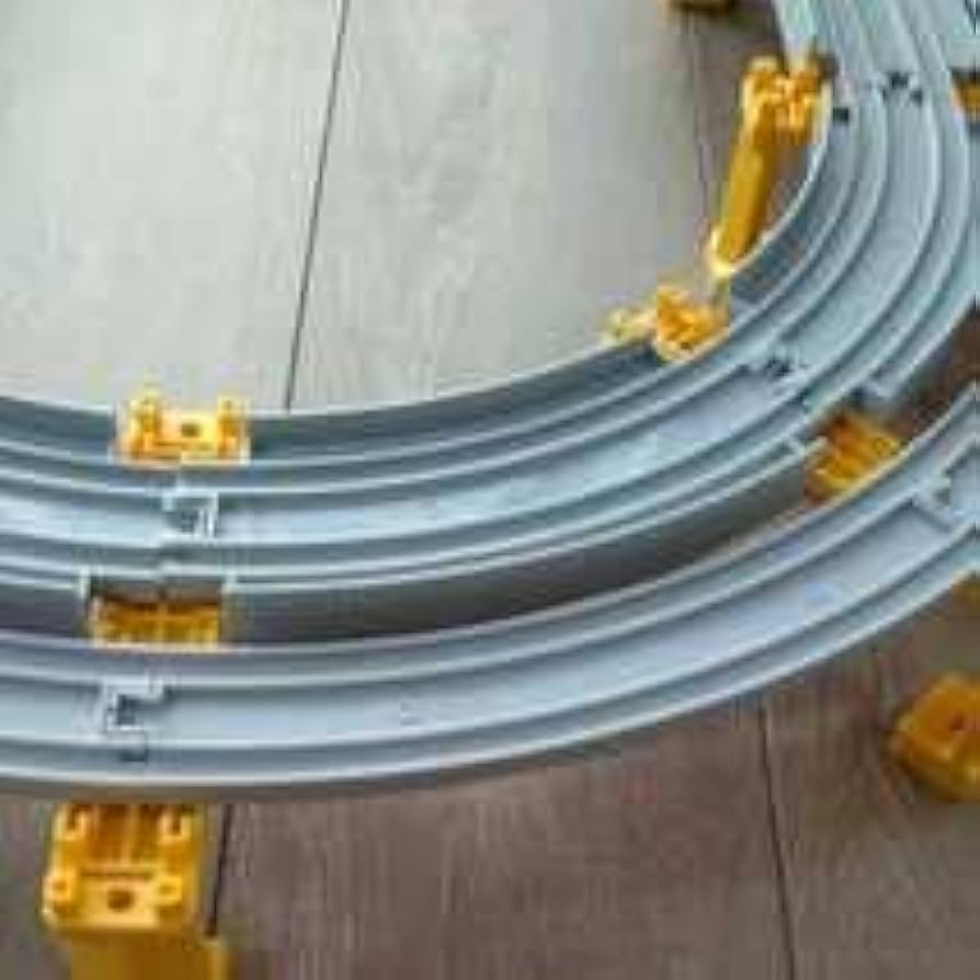 プラレール線路　アドバンス複線高架レイアウト　グレー色複線ブロック橋脚 プラレール線路 アドバンス複線高架レイアウト グレー色複線