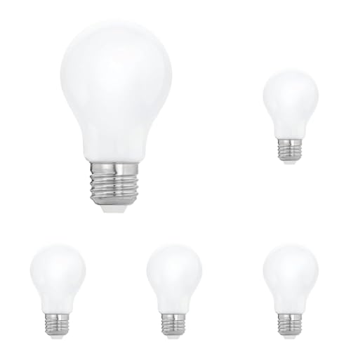 Bombilla LED E27 de 7 vatios Eglo con bulbo A60 Milky y 806 lúmenes para iluminación interior