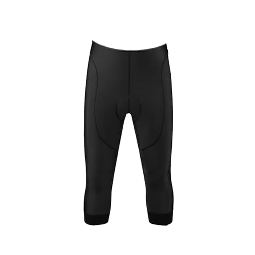 ZOLULA Herren Trägerhose Vollschwarze Sommer-Fahrrad-Trägerhose, 7-Punkte-Hose, Herren/Damen, 3/4-Reitshorts, Outdoor-Radhose (Color : Pants-02, Size : 4XL)