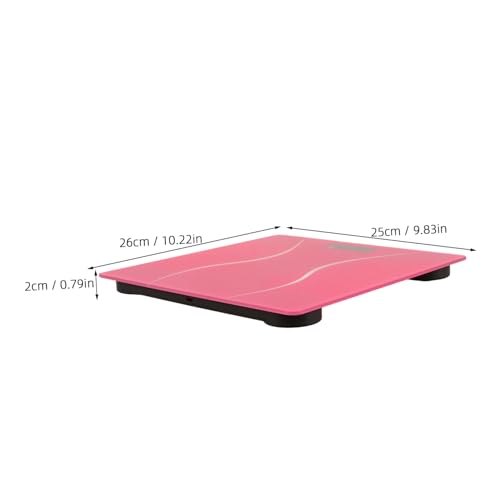 Balance électronique compacte et précise avec affichage digital rechargeable rose