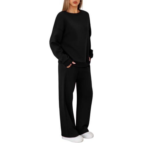 Womens Jogger Sets 2 Piece Oversized Sweatshirts Sets Winter Clothes - image 4