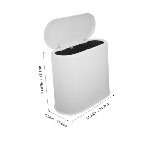 Bac à déchets compact gain de place pour trier dans la salle de bain