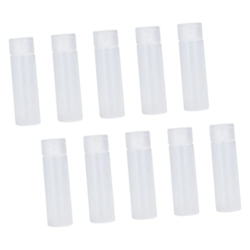 minkissy 10 Piezas botella exprimible con tapa abatible reutilizable recargar botellas Fragancia Contenedores vaciando champú botellas vacías botellas de loción páginas