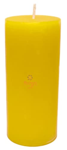 Image of Floryn Decor Paraffin Wax Smokeless Pillar Candles, Set of 4 (2 by 2, 2 by 3, 2 by 4, 2 by 4.5 inches) Vanilla