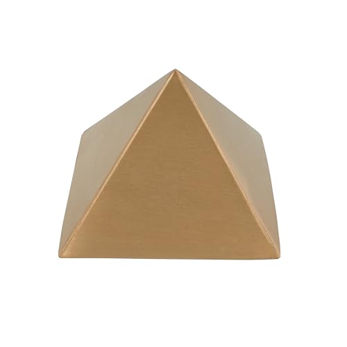 TREEMAISON Pure Copper Hollow Pyramid Without Plate | 4 inch | for Positive Vastu Energy for Vibrations at Home, Office Powerful Positive Energy Remedies