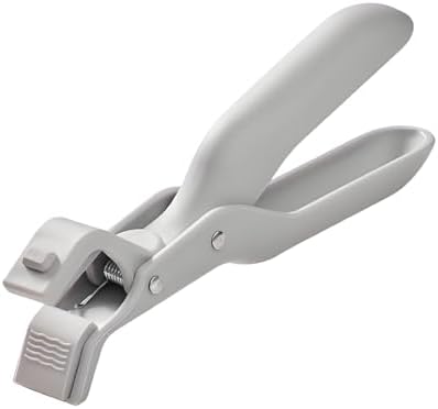 Plate Holding Tongs,Heat Protection Bowl Clip,Secure Grip Silicone Pan Holder,Multiple Use Kitchen Tool for Cooking,Baking and Serving Tasks (Gray)