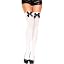 White With Black Bow