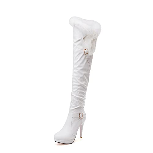 Bottes sur les genoux de pole dance à bout rond pour danser sans douleur