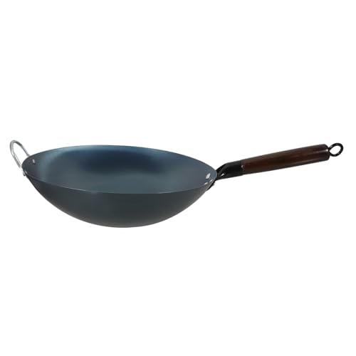 Wok tradicional de hierro para cocina de gas miniatura 1