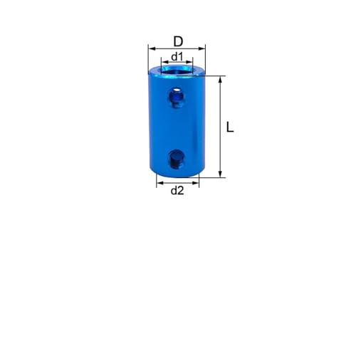 Accouplement D14L25 5x5mm rigide pour optimiser la transmission de couple moteur - 3