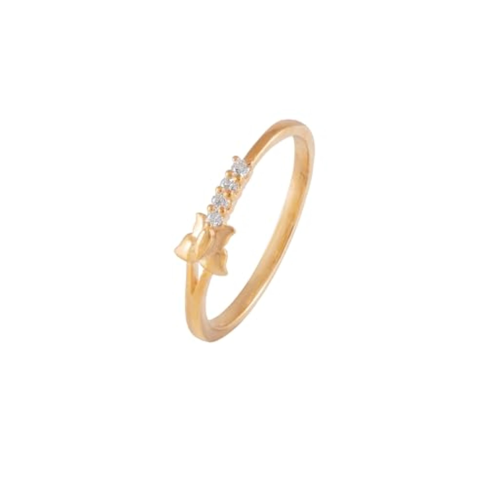 Celestial Butterfly Glow Ring, Silver & Gold