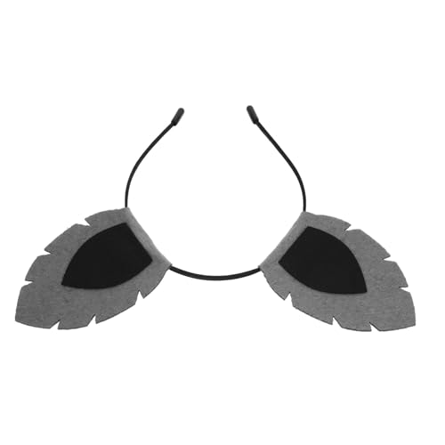 Healeved Diadema de gris Diadema de oreja diadema para mujer cintas para el cabello para mujeres Diadilla banda venda spa lindas diademas para mujer diadema metalica tela de fieltro