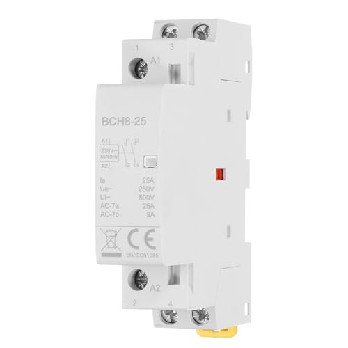 Image of sourcing map AC Contactor 25A 2 Pole 2NO 230V Load and Lighting Circuit Control DIN Rail Mount