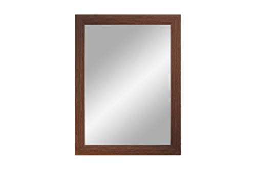 FRAMO Trend 35 - wandspiegel met frame (weng), spiegel op maat met 35 mm brede MDF-houten lijst - op maat gemaakte… - Afbeelding 3