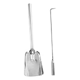 TOPBATHY Herramientas Para Chimenea De Leña Pala y Atizador Resistentes De Hierro Fundido Para Hogar y Exterior Mango Ergonómico Gestión Eficaz De Hogueras y Barbacoas Diseño Duradero y Fun