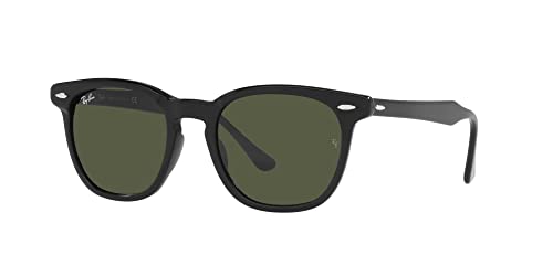 Ray-Ban Unisex RB2298 Hawkeye Square Sunglasses, Black/Green, 52 mm