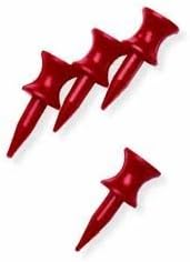 Red 32mm Castle Golf Tees - Pack of 50