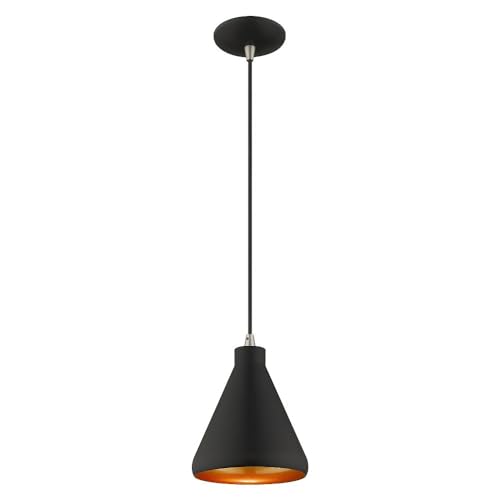 Livex Lighting 41177-04 Metal - 1-Light Mini Pendant, Black by Livex - Used condition - Image 4