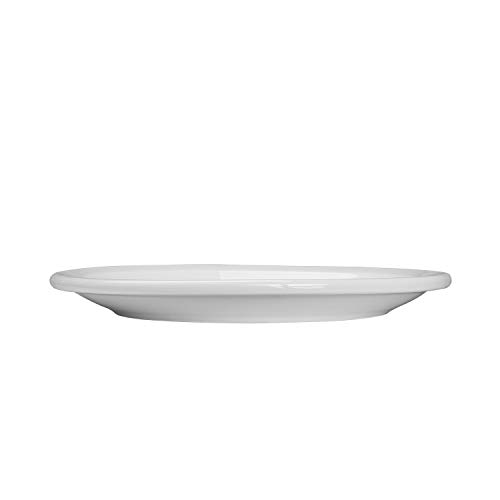 Amazoncommercial 12-Piece Porcelain, 7 Inch Dessert Plate Set, White #TOP3