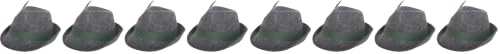 Folat Tiroler Wolle Hat mit Feder (One Size) Grau