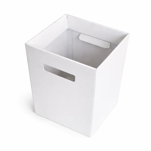 Corsage Creations Delivery Boxes Pack of 10 | Durable Flower Boxes for Bouquets with Built-In Handles | Ideal for Floral Arrangements, Bouquets, Gift Packaging & Displays | 24.5 × 18 × 18 cm (White)