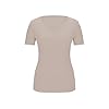 Générique Women's T-Shirt Short Sleeve V-Neck Cotton Casual Summer Basic Plain Top Top Top Boxy Cut Wide Trendy Young Skateboard Street Style Modern A153, beige, XL #3