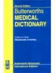 Hardcover Butterworths Medical Dictionary Book