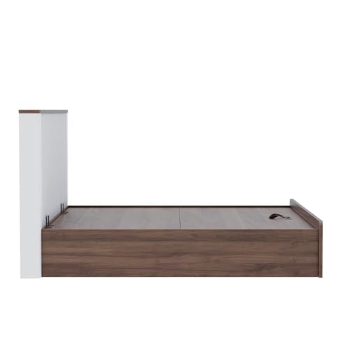 Image of Wakefit Bed | 3 Yr Warranty | King Size Bed, Comes with Hydraulic Storage, Noise Free, Density: 680-750 kg /m, Termite & Borer Resistant, Fits Mattresses Up to 8 Inches (Nix 78 x 72- Columbian Walnut)