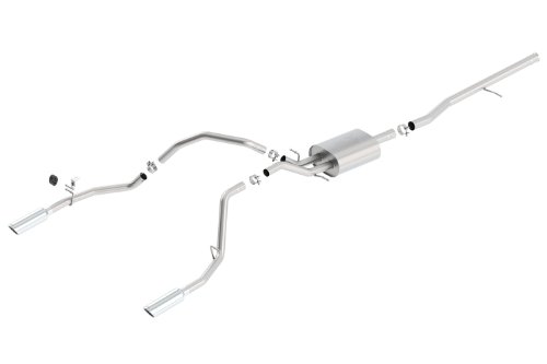 Borla (140537) 2.75" Inlet x 2.25" Outlet ATAK Cat-Back Exhaust System with Tips for Chevrolet Silverado/GMC Sierra