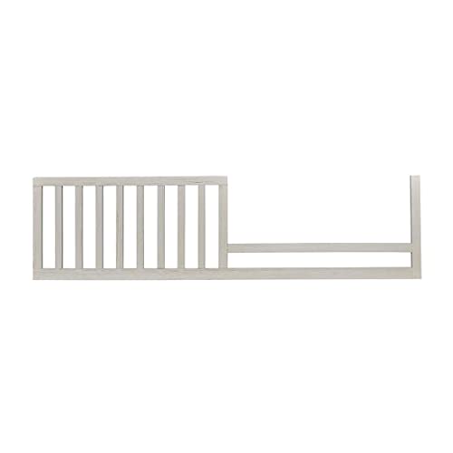 Image of Toddler Bed Safety Guard Rail for Dolce Babi Convertible Cribs - Solid Wood Rail for Convertible Crib to Toddler Bed Conversion - Safety Bed Rail for Children (Seashell)