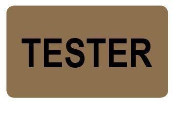 1,000 - 'Tester' Stickers - 8 x 14mm Labels in a Choice of 8 Colours (Matt Gold)