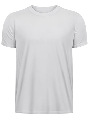 Image of Boys Neon Shirts Dry Fit Athletic T Shirts UPF 50+ Performance Cooling Shirt Short Sleeve Rash Guard Kids Top for Boys Girls