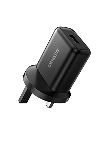 شاحن من يوجرين بتقنية USB، متوافق مع سامسونج جالاكسي A80 وA70 وA60 وA50 وA40، بمنفذ واحد