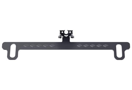 No-Drill Camera License Plate Bracket - Adjustable Mount for Backup Camera, Dash Cam, Mirror Cameras, & CarPlay - Universal Fit for Most Vehicles, Easy Installation, Rust-Resistant, Durable Design