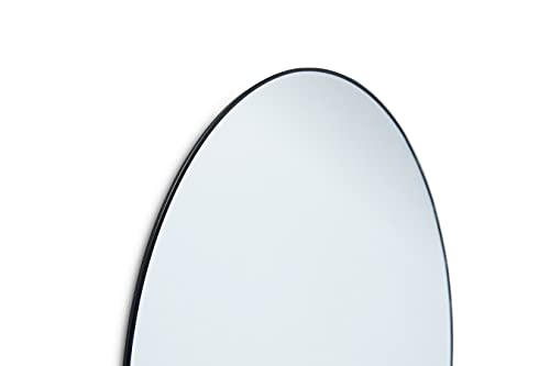 LIFA LIVING Ronde spiegel, Zwarte wandspiegel, Minimalistische en luxe spiegel, Slaapkamer, Woonkamer, Hal of Badkamer… - Image 6