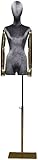 maniqui cuerpo entero hombre * Mujer sastres maniquí. JYHW Sastres maniquí Modelo sastres maniquí Armas sastres maniquí Accesorios Femenino del maniquí de Cuerpo Entero (Color : Gray)