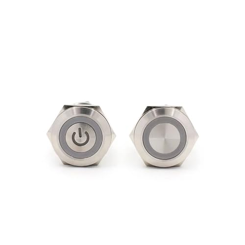 Interrupteur de voiture 12V 25mm avec marquage de puissance - 2