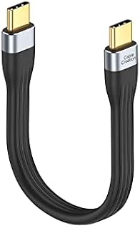 CableCreation Short USB C to USB C Charger Cable 15cm, USB2.0 USB C Cable 3A Fast Charging 480Mbps Data Transfer USB C to USB C Cable works with Android Auto, Power Bank, S22 S21 Pixel and more