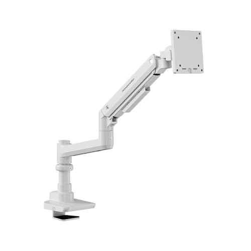 Support moniteur NBYGSC T10 blanc réglable pour libérer l'espace et ajuster l'écran