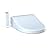 TOTO SW3083#01 WASHLET C5 Round Electronic Bidet Toilet Seat, C5Round, Cotton White & ALPHA BIDET JX Elongated Bidet Toilet Seat, White, Endless Warm Water, Rear and Front Wash