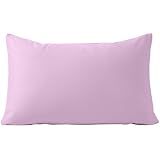 枕カバー 綿100％ まくらカバー 43 63 ホスール(HOSUR) 大きめ ホテル品質 カバー pillow case ふわふわ ピローケース 吸湿通気 速乾 抗菌防臭 防ダニ 丸洗い可能 四季適応 (パープル, 43*63cmの枕に適用)