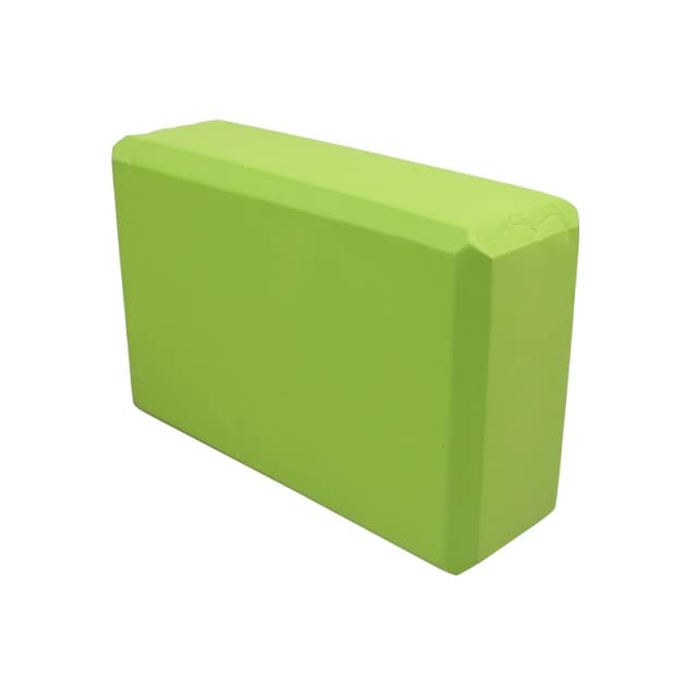 Yoga Block Set Of 2 ,Gym Bricks High Density EVA Foam-Comfortable Fitness Yoga Blocks, 23 X 15 X 7.5cm,120g，Anti-Slip, Lightweight And Travel Friendly Pilates Practice ( Color : Green , Size : 2pcs )