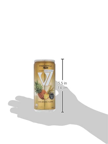 V7 vitamin flavored malt 100% natural flavors - pineapple 300ml
