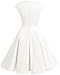 Bbonlinedress Vestido Corto Mujer Retro Años 50 Vintage Escote En Pico Off...