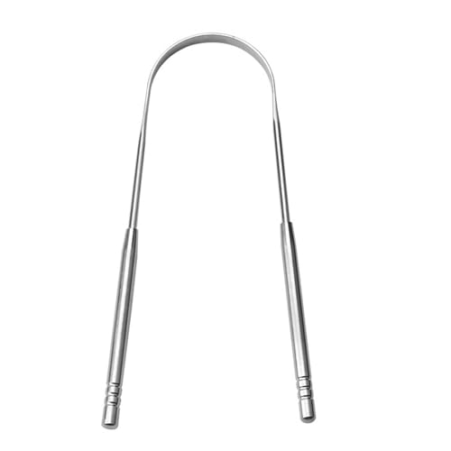 Gratte Langue Pour Adultes Gratte Langue Acier Inoxydable Forme De U Grattoir De Langue,Brosse Langue Pour Adulte Une Haleine Fraich Métal Tongue Scraper Cleaner Pour Hommes Et Femmes