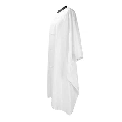 Capa de barbero ajustable blanca para peluquería miniatura 2