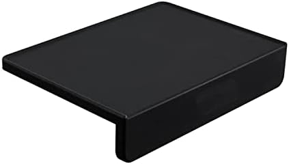 Food Grade Silicone Rubber Coffee Espresso Tamping Mat with Corner Edge (Black, 8 inch x 5.8 inch)