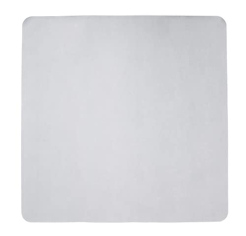 Image of Vegan Leather High Chair Mat by Lark Baby Goods (40 x 40 in) - Waterproof Wipeable Splat Mat for Under High Chair - Baby Floor Protection for Splash and Spill - Grey
